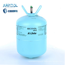 99,9% de pureza R134A Gás de refrigerante para sistemas de resfriamento